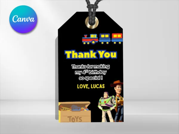 Editable Toy Story Birthday Invitation, Toy Story Birthday Invitation Template, Digital Direct Download - Image 4