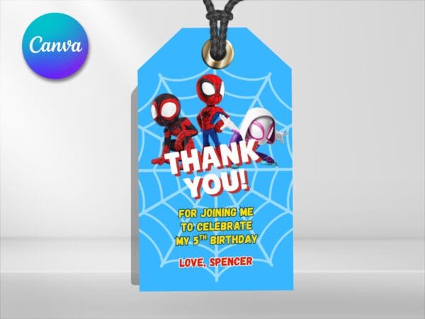 Editable Spidey and His Amazing Friends Birthday Invitation, Spidey Birthday Invitation Template, Digital Direct Download - Image 4