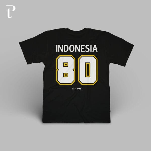Indonesia 80 Tahun Premium Cotton T-Shirt - Image 5