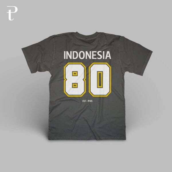 Indonesia 80 Tahun Premium Cotton T-Shirt - Image 7