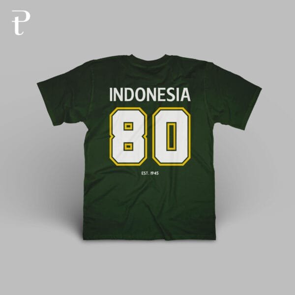 Indonesia 80 Tahun Premium Cotton T-Shirt - Image 13