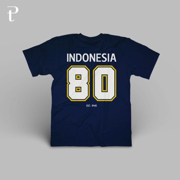 Indonesia 80 Tahun Premium Cotton T-Shirt - Image 9