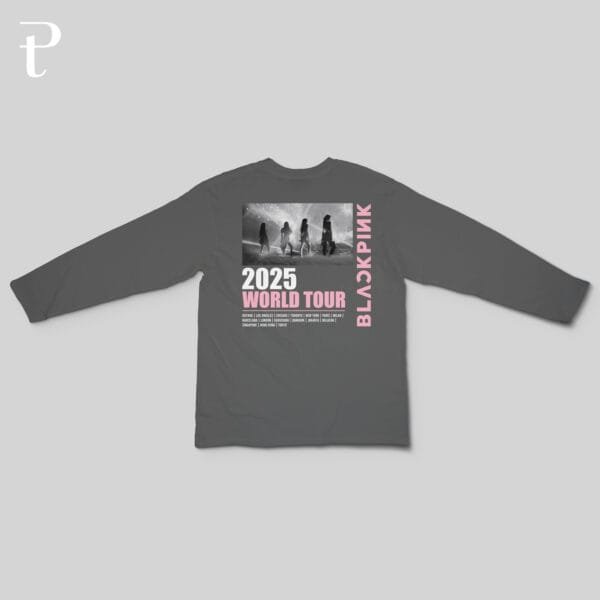 BLACKPINK WORLD TOUR DEADLINE Custom Premium Cotton Long Sleeve - Image 6