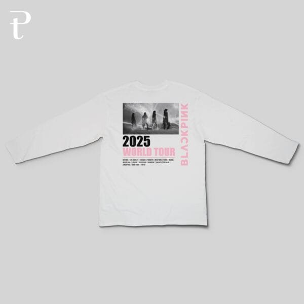 BLACKPINK WORLD TOUR DEADLINE Custom Premium Cotton Long Sleeve - Image 2