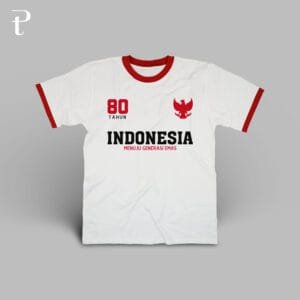 Indonesia 80 Tahun Dirgahayu Premium Cotton Ringer T-Shirt