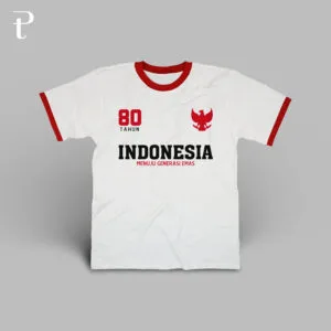 Indonesia 80 Tahun Dirgahayu Premium Cotton Ringer T-Shirt