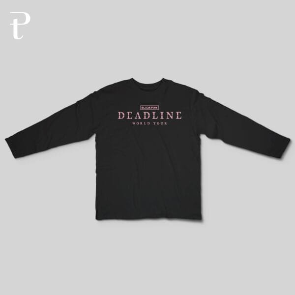 BLACKPINK WORLD TOUR DEADLINE Custom Premium Cotton Long Sleeve - Image 3