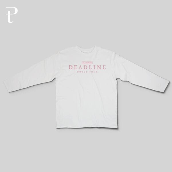 BLACKPINK WORLD TOUR DEADLINE Custom Premium Cotton Long Sleeve